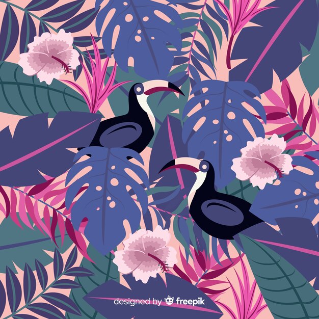Fond tropical