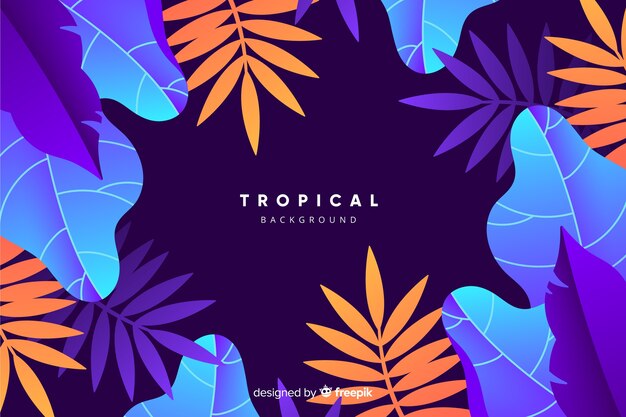 Fond tropical