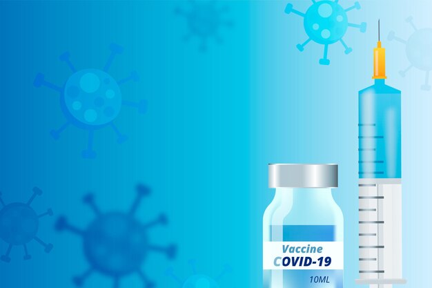 Fond de vaccin réaliste contre le coronavirus