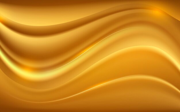 Fond de vague dorée lisse