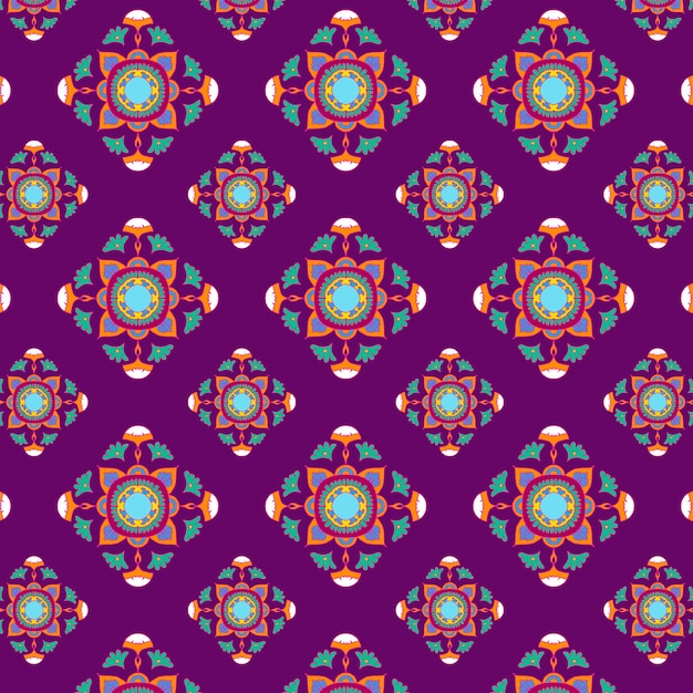 Fond de vecteur indien rangoli mandala