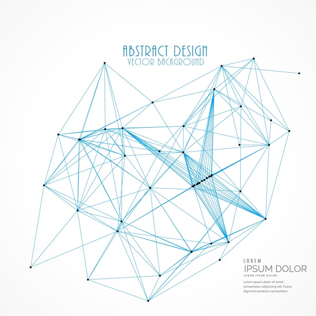 Fond de vecteur de maille de réseau numérique abstrait