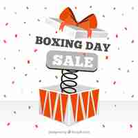 Vecteur gratuit fond de vente de boxe