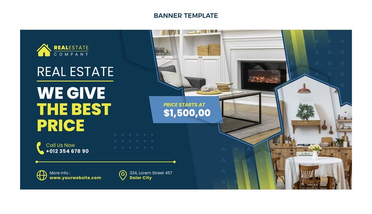 Vecteur gratuit fond de vente immobilier géométrique design plat