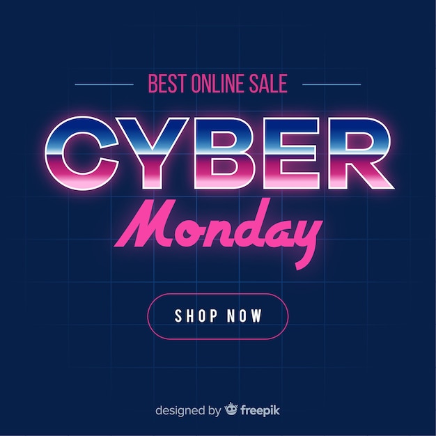 Fond De Vente De Lundi Au Cyber Style