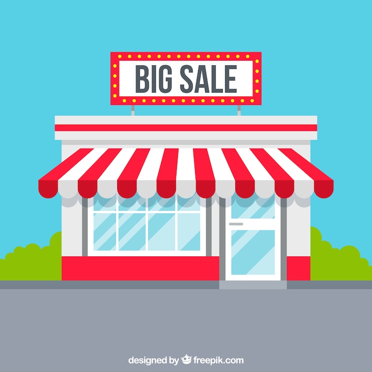 Vecteur gratuit fond de vente plat