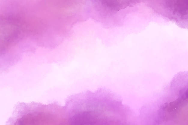 Fond violet de nuages de coton aquarelle