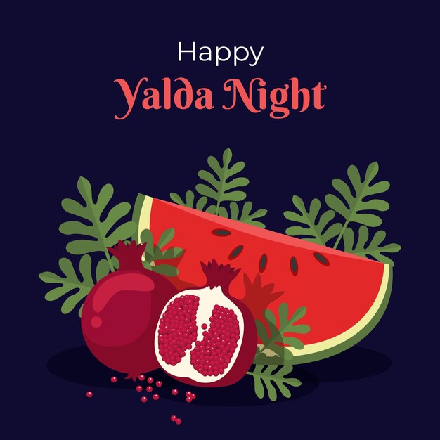 Fond de yalda design plat