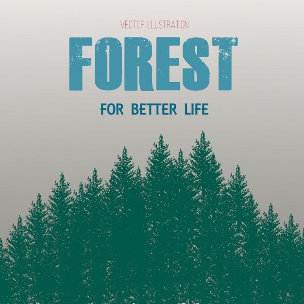 forêt illustration écorcheur