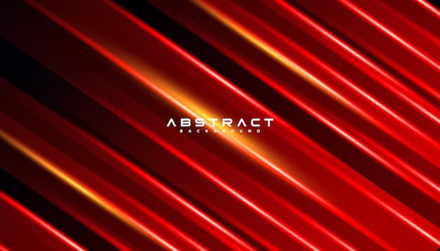 Forme géométrique technologie futuriste ligne de mouvement noir rouge abstrait