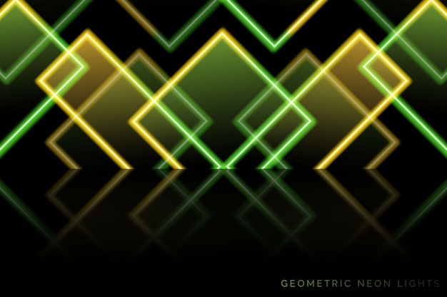 Vecteur gratuit formes géométriques dégradées sur fond sombre
