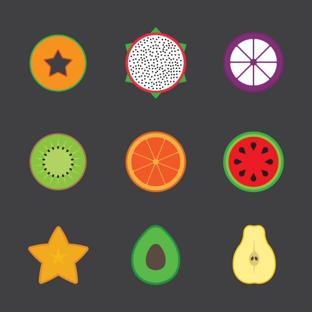 Fruit coupé en deux