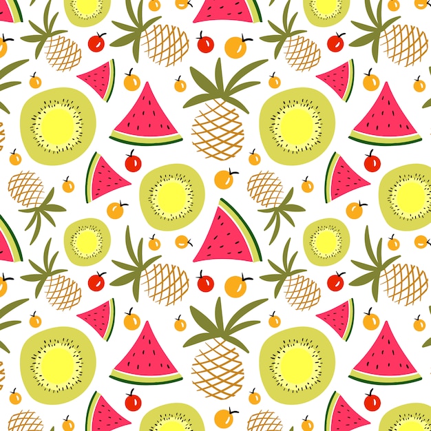 Fruits Motif D'été