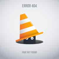 Vecteur gratuit funny error 404 background design