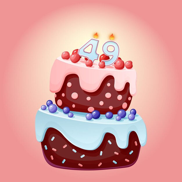 Modele De Carte De Voeux Joyeux Anniversaire Gateau Et Ballons Rendu 3d Psd Premium