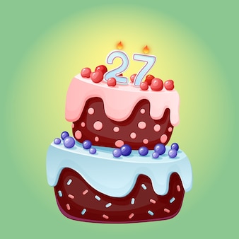 Gateau D Anniversaire De Vingt Neuf Ans Avec Des Bougies Numero 29 Image Festive De Dessin Anime Mignon Biscuit Au Chocolat Aux Baies Cerises Et Myrtilles Pour Les Fetes Anniversaires Vecteur Premium Gateau D Anniversaire De Vingt Neuf Ans Avec Des Bougies Numero 29 Image Festive De Dessin Anime Mignon Biscuit Au Chocolat Aux Baies Cerises Et Myrtilles Pour Les Fetes Anniversaires Vecteur Premium