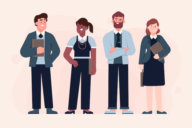 Vecteur gratuit gens d'affaires illustrés