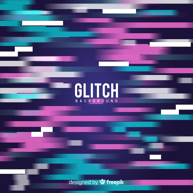 Vecteur gratuit glitch barres de fond