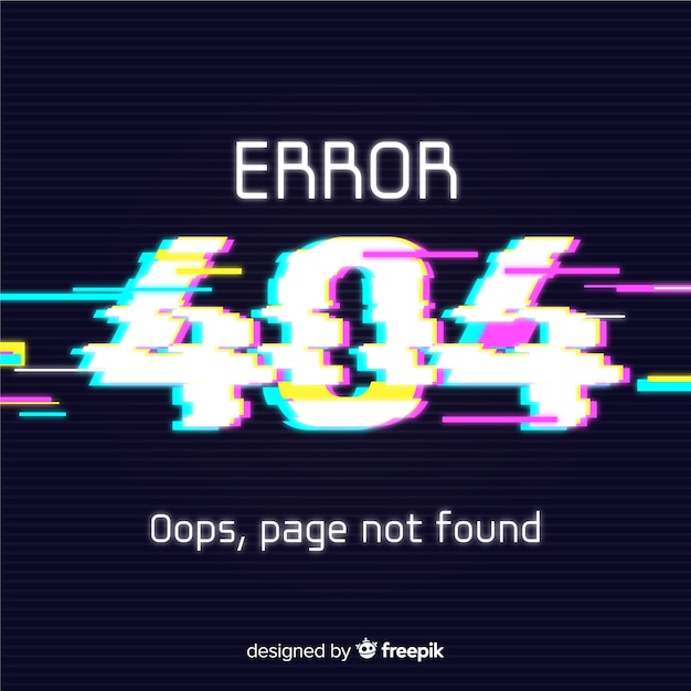 Glitch Error 404 Fond