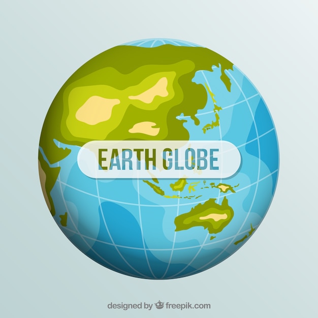 globe de la terre plate