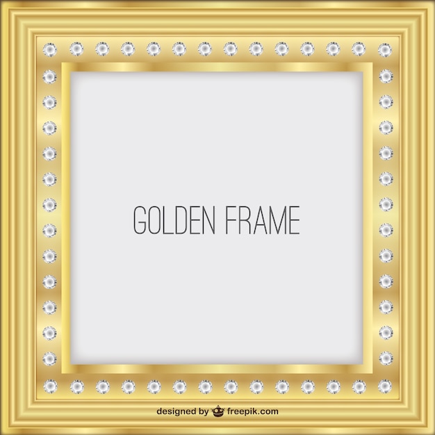 Vecteur gratuit golden frame