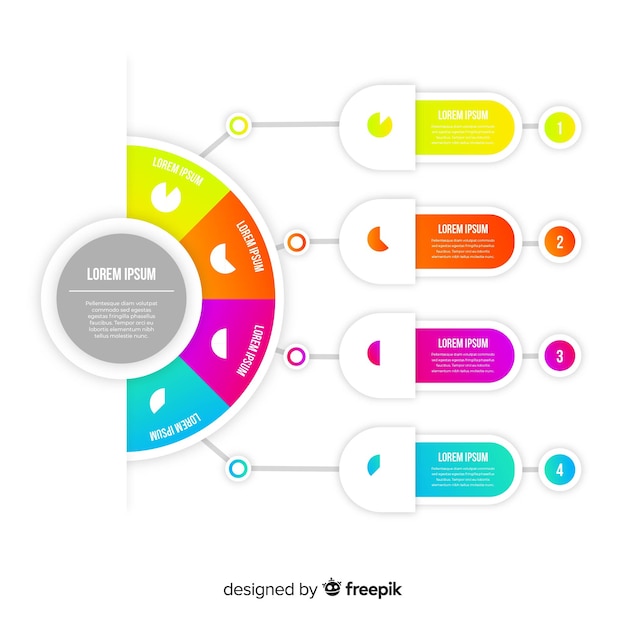 Gradient Infographic Elements Set