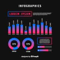 Vecteur gratuit gradient infographique