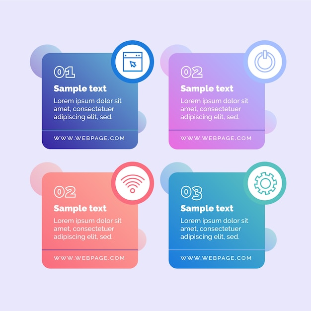 Gradient infographique