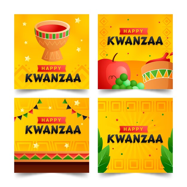 Gradient kwanzaa collection de publications instagram