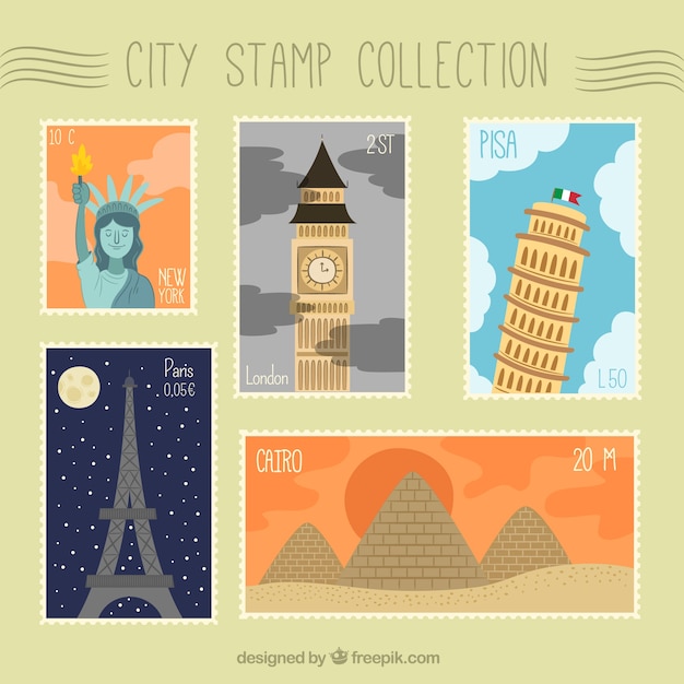 Grand Choix De Timbres De Villes