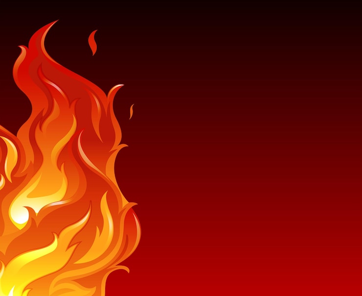 Vecteur gratuit une grande flamme