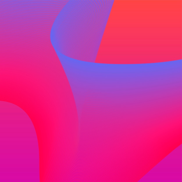 Graphique coloré vibrant de vague 3d