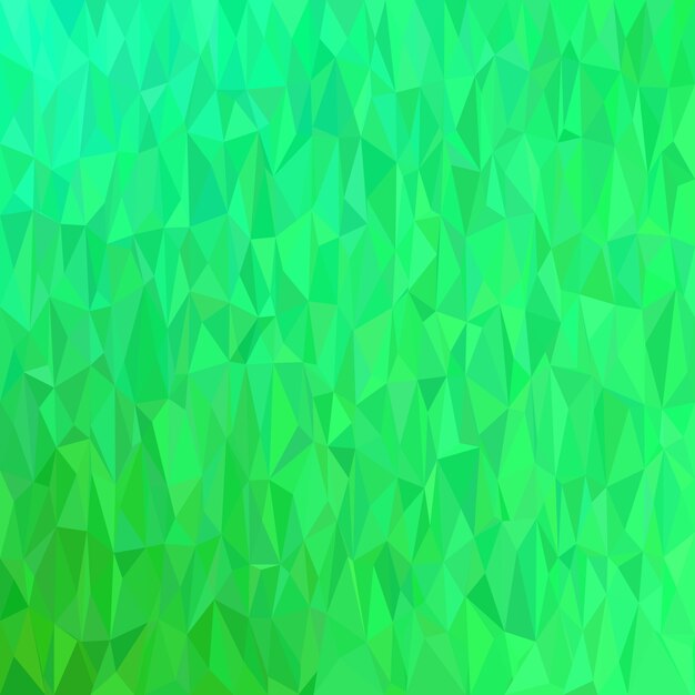 Green geometrical chaotic triangle background - mosaïque illustration vectorielle