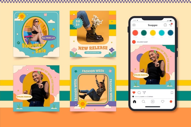Groovy Sale Instagram Posts