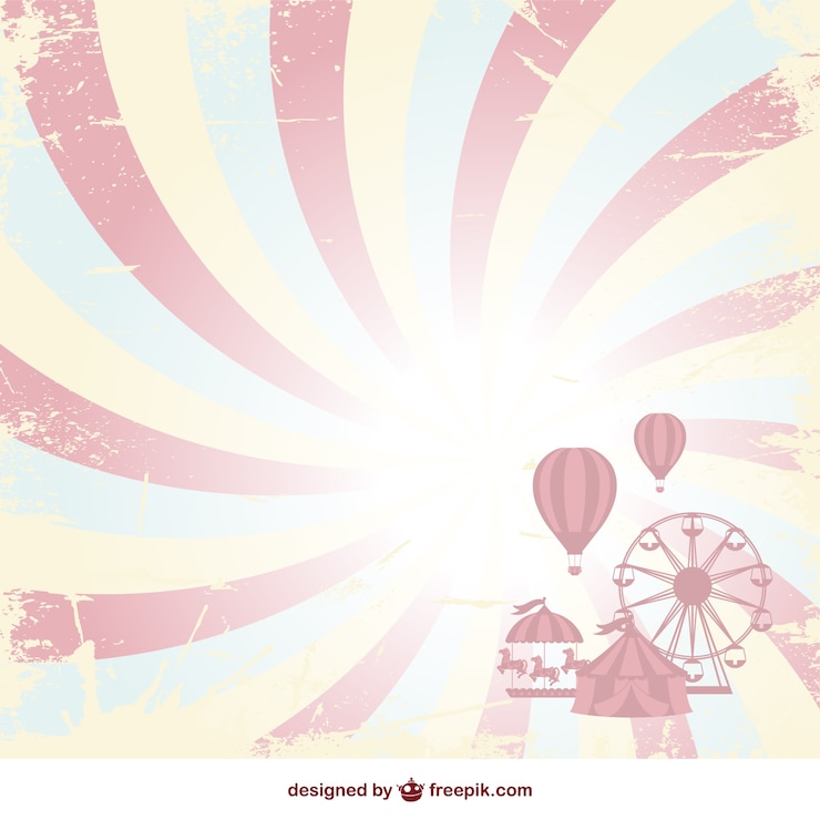 Vecteur gratuit grunge cirque sunburst