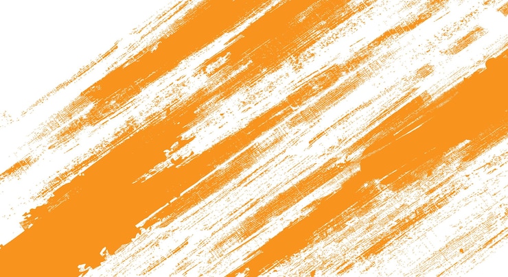 Vecteur gratuit grunge orange sur fond blanc