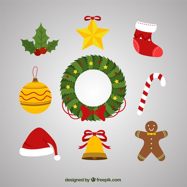 guirlande de Noël et jolie décoration de noël