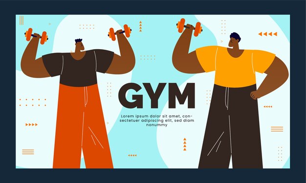 Gymnastique plate et fond de contraction d'exercice