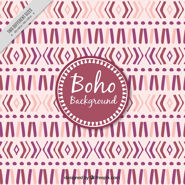 Vecteur gratuit hand-drawn boho fond