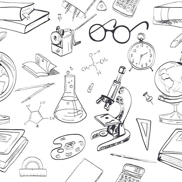 Hand drawn fond sur l&#39;éducation