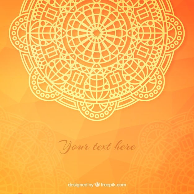 Vecteur gratuit hand drawn fond mandala