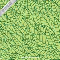 Vecteur gratuit hand drawn leaves pattern