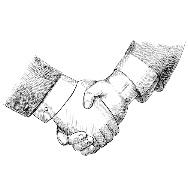 Handshake conception d&#39;arrière-plan