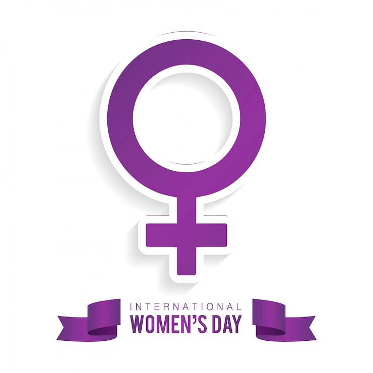 Vecteur gratuit happy day femmes le 8 mars des femmes internationales jour salutation et carte-cadeau et design element