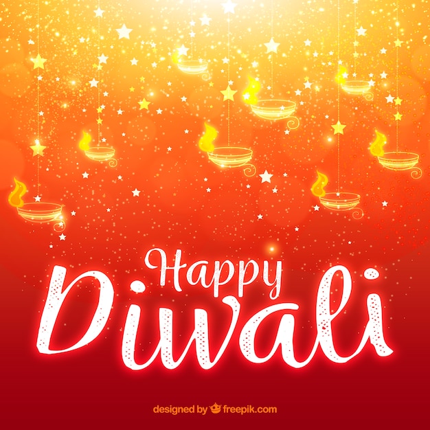 Vecteur gratuit happy diwali background
