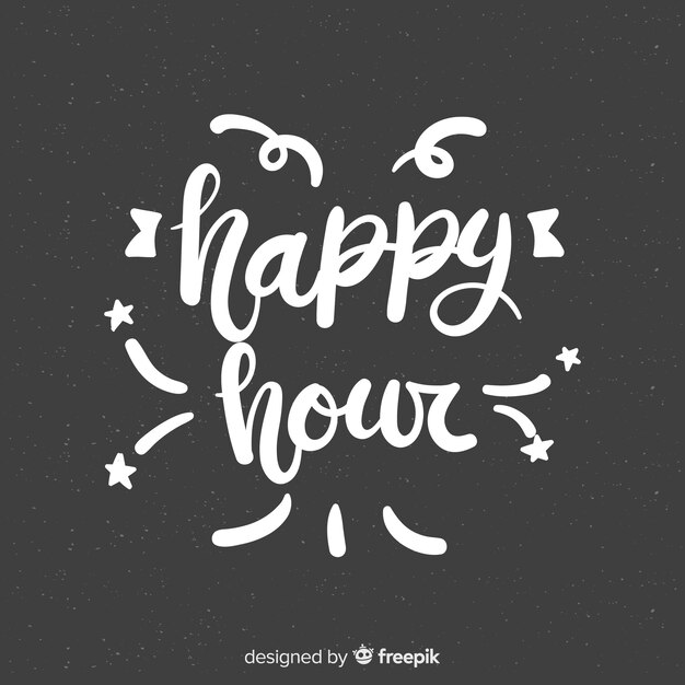 Happy hour lettrage au tableau