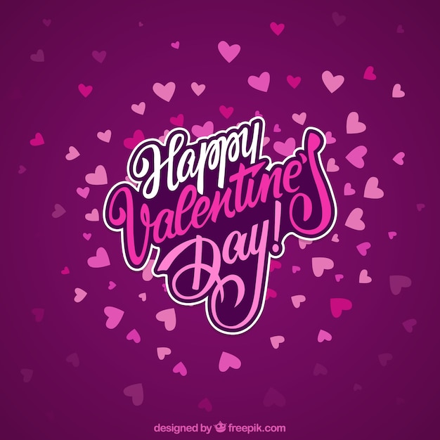 Vecteur gratuit happy valentine day background