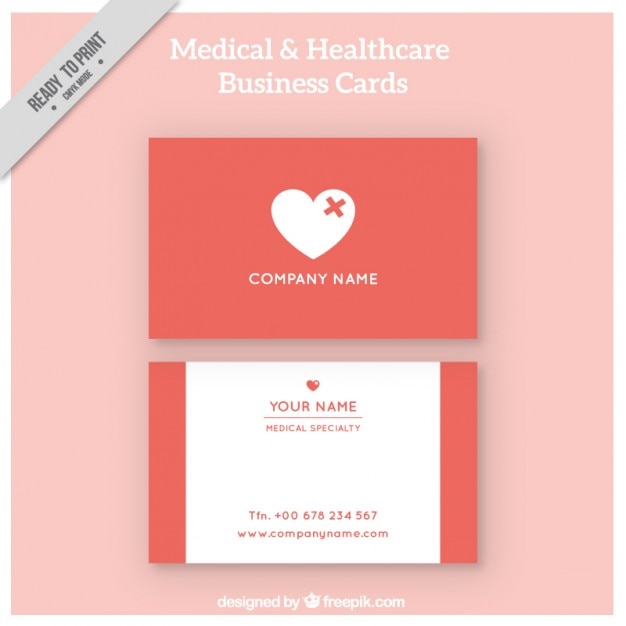 Vecteur gratuit healthcare carte corporative