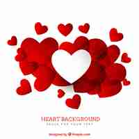 Vecteur gratuit heart background