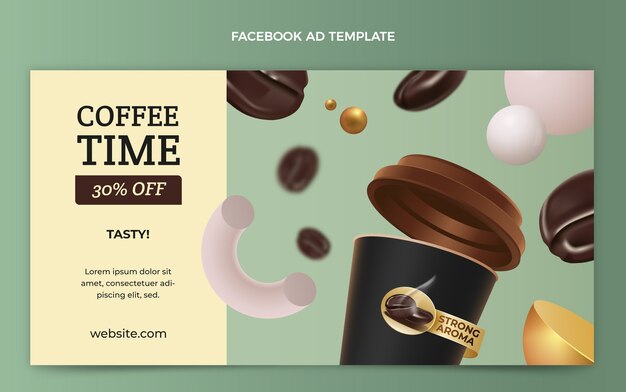 Heure du café avec un modèle facebook à prix réduit